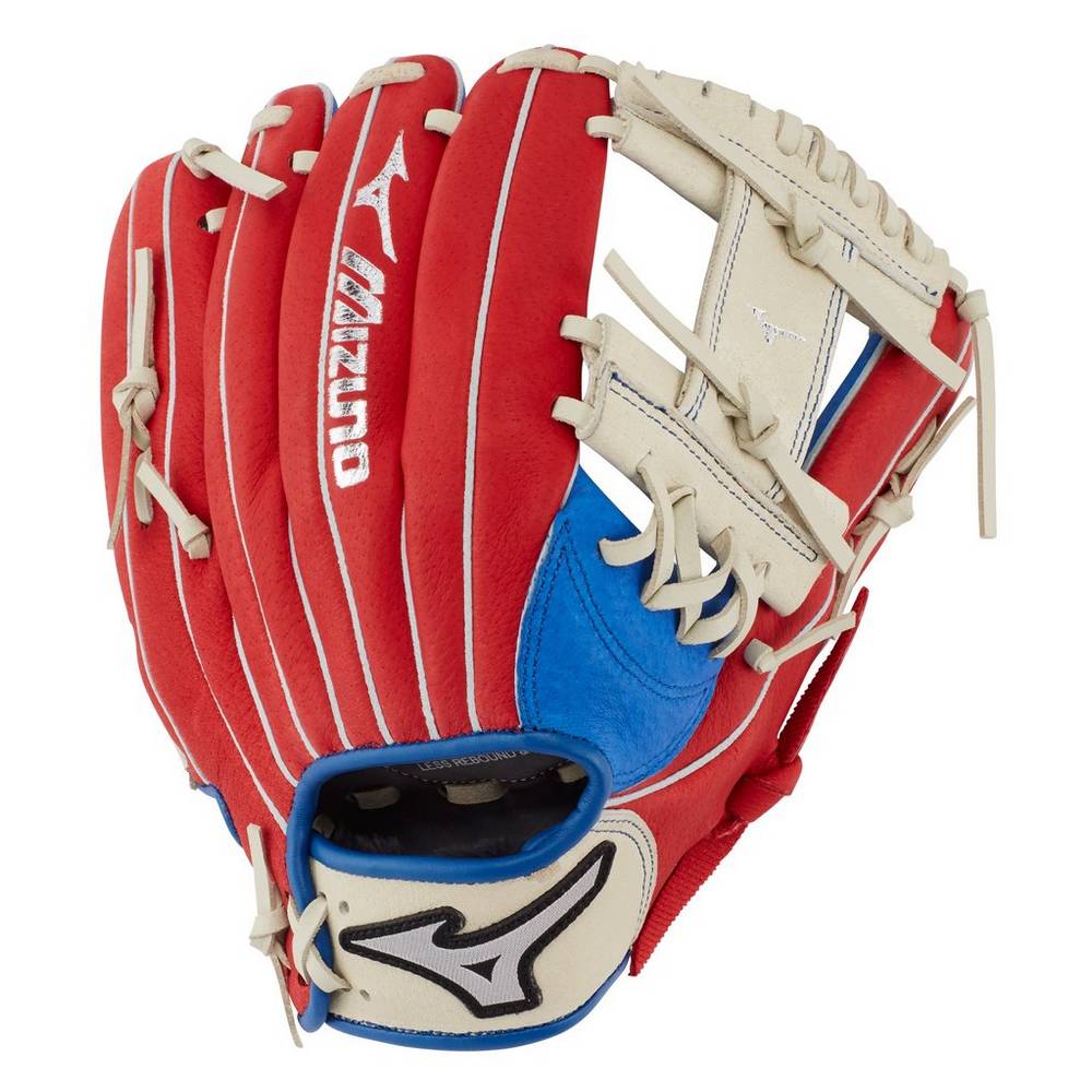 Panske Rukavice Mizuno Prospect Series PowerClose™ 11" Baseball Kráľovská Modrá/Červené Vypredaj FKI
